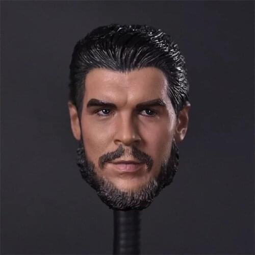 In Stock For Sale 1/6th Che Guevara Argentine Cuban Revolution Hero Male Head Sculpture For Usual 12inch Doll Action Figure