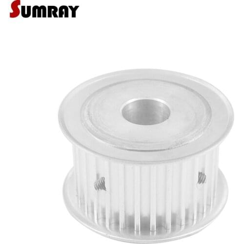 SUMRAY 5M 30T Timing Pulley 8/10/12/14/19/20mm Bore Synchronous Pulley Wheel 27mm Width Tooth Belt Pulley for Laser Machine