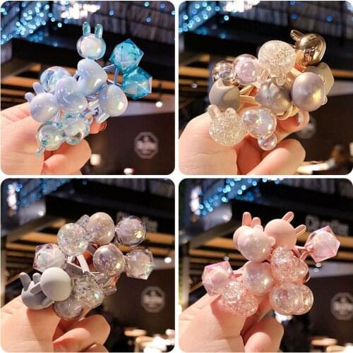 10Pcs/Box Pack Kawaii Girls Hair Ties Cute Kids Clip Lovely Scrunchies Elastic Rubber Bands Ponytail Holder Hair Accessories New