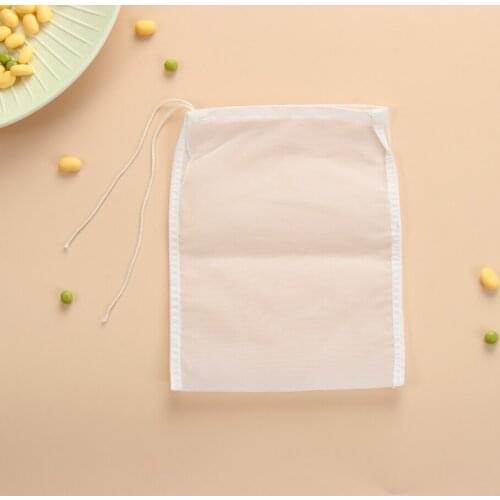 100mesh Soybean Fruit Juice Mesh Tea Herb Nylon Filter Bag Food Grade Cloth Bags 20pcs/lot