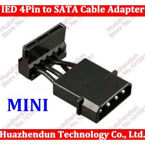 2pcs New short IDE 4Pin to SATA D type Adatper Cable Free shipping