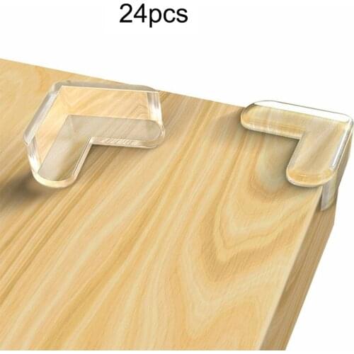 24Pcs Corner Guards Baby Safety L Shape Transparent Protector Cover Children Protection Furnitures Edge Corner Guards Cover
