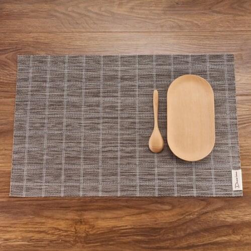4pcs/Set Dinner Placemat Japanese Table Mat Bowl Pad Coasters Waterproof Table Cloth Slip-resistant Pad Kitchen Decor 45x30cm