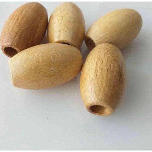 5li 20 mm Light Color Wood Oval Beads