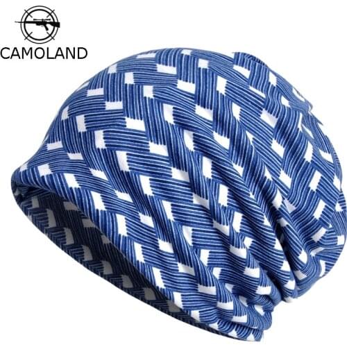 CAMOLAND Autumn Beanies For Men Women Thin Hiphop Hat Helmet Liner Sports Hat Breathable Slouchy Baggy Skullies Outdoor Scarf