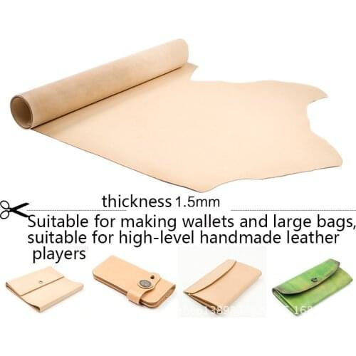 Italy First Layer of 1. 3MM-1. 5 Mm Vegetable Tanned A- Class Carved Leather