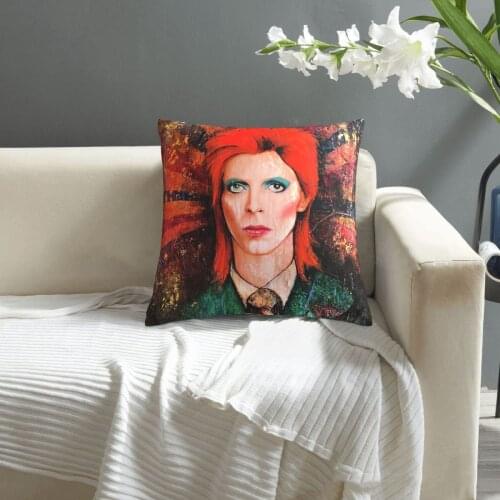 David Bowie pillowcase printed cushion cover sofa waist pillow pillow cover
