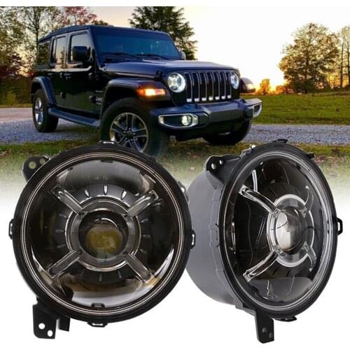 New 9 inch headlight for jeep wrangler jl 2019 headlights led car lights