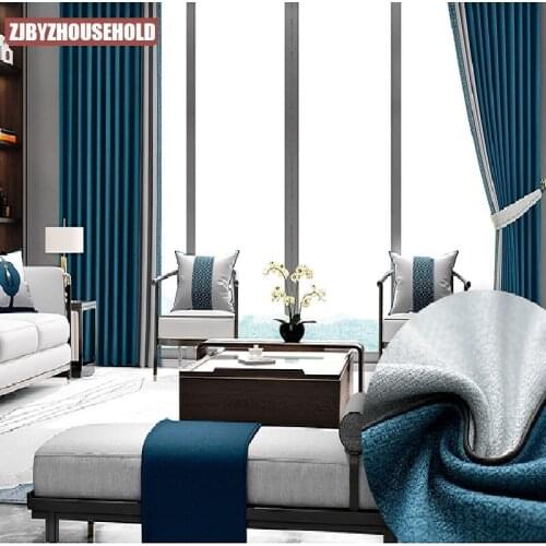 New Chinese style linen curtain customization Curtains for Living dining room bedroom Curtains for Living dining room bedroom