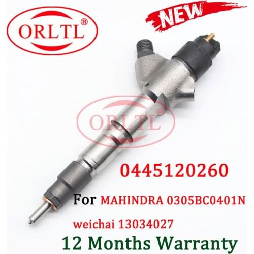 ORLTL 0 445 120 260 Fuel Injection 0445120260 Common Rail Diesel Injector 0445 120 260 For MAHINDRA 0305BC0401N weichai 13034027
