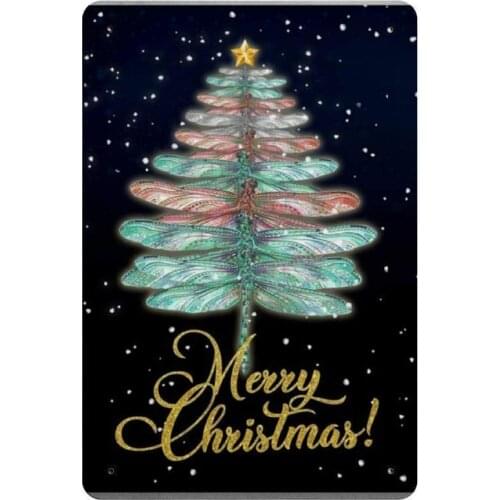 Merry Christmas Retro Metal Tin Sign Plaque Poster Wall Decor Art Shabby Chic Gift