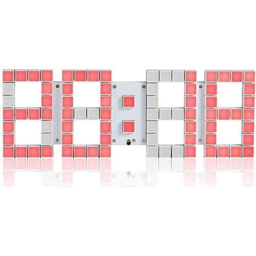 Led Wall Clock Modern Minimalist Fashion Creativity Living Room Home Perpetual Calendar Digital Electronic 3D Dot Matrix Stereo