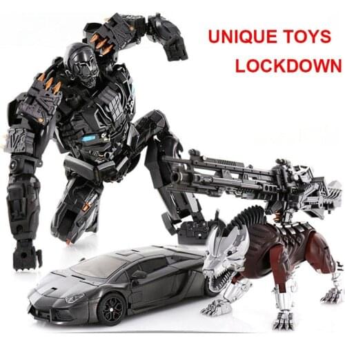 Unique Toys Transformation UT-R01 Lockdown Alloy Action Figure Black KO Robot Toy