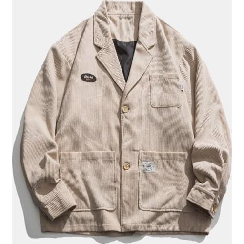 Epicsocotra spring neutral BF wind lamp corduroy Blazer Jacket mens and womens Jacket winter jackets modis stone islande lol