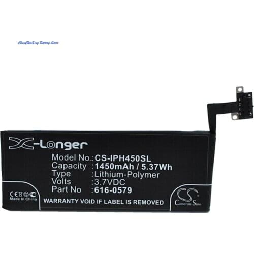 Cameron Sino High Quality 1450mAh Battery 616-0579,616-0580 for Apple A1387,A1431,iPhone 4S,iPhone 4S 16GB,iPhone 4S 32GB,64GB