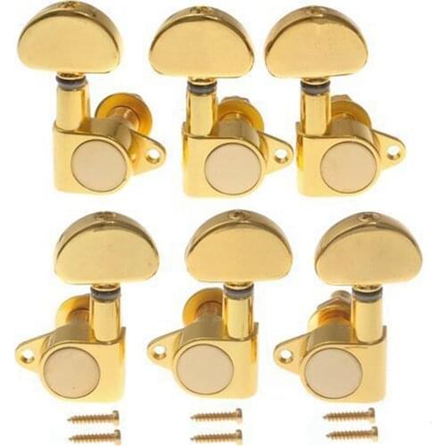 1set 3L3R Tunning Pegs Tuners Machine Heads Gold For Electric Acoustic guitar