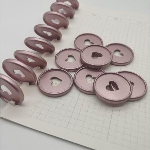 100PCS 35MM Binding Disc Notebook Mushroom Hole Loose Leaf Plastic Binding Ring DIY Mushroom Button Office Supplies