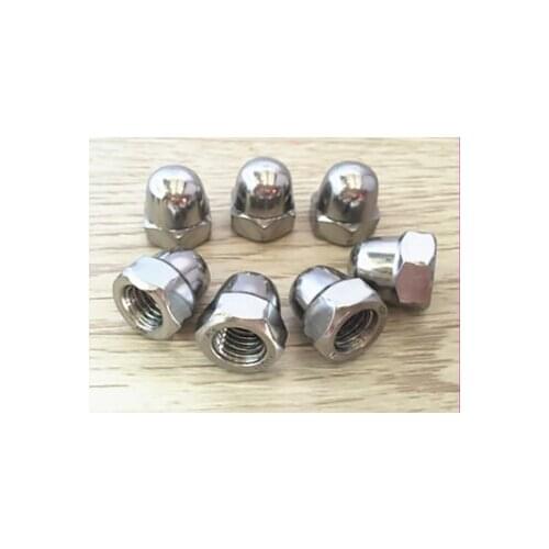 2pcs M14/M16/M18/M20 Cover Nuts Hex Head Metric Stainless Steel Dome Cap