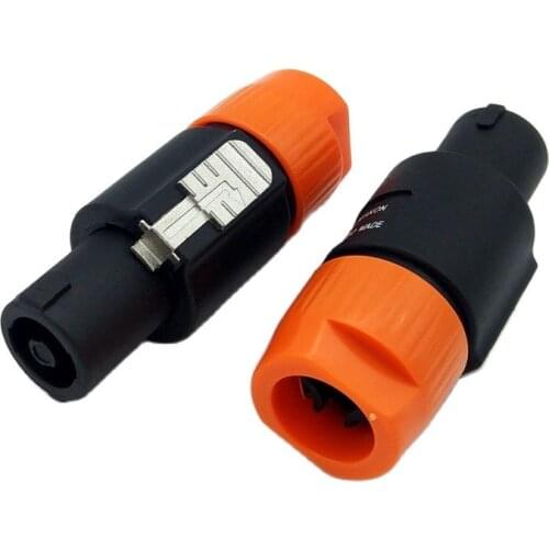 4pin with lock XLR plug 4pins XLR Male connector for microphone or Stereo System 1pcs
