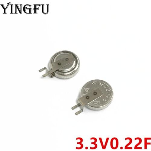 5Pcs/50Pcs 0.22F 3.3V ELNA DCK series 6.8x2.1mm DCK-3R3E224T-E 3.3V0.22F DCK-621 Farad Capacitor Coin Cell Capacitor
