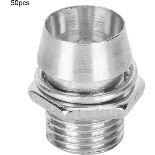 50pcs Light Base 5mm LED Holders Galvanized Alloy LED Light Panel Display Thread Mount