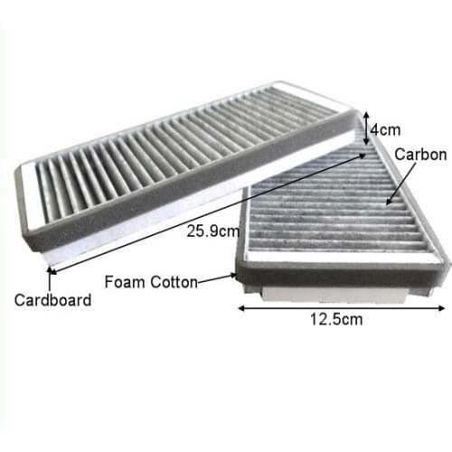 Free Shipment CUK27452 Factory Outlet 2108301018 Best Carbon Auto Cabin Air Filter for MERCEDES BENZ 25.9*12.5*4cm (2PCS/SET)