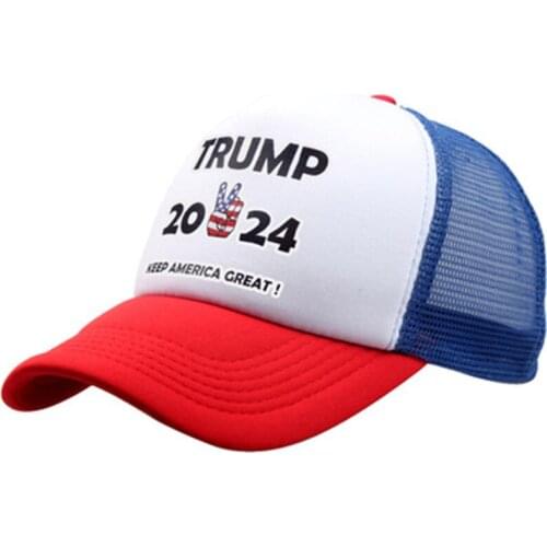 Baseball Cap Letter Snapback Streetwear HipHop Sports Caps TRUMP 2024 Cotton Mesh Sun Visor Trucker Hat Retro Bone Dropshiping