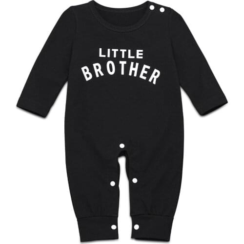 Newborn Infant Baby Boys Bodysuits Long Sleeve Letter Print Onesies Rompers Outfits Baby Clothes Jumpsuit Autumn Gifts 2021 D30