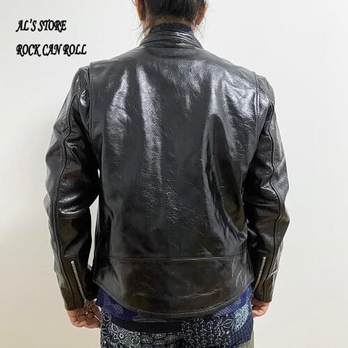 CD1838 Read Description! Clearance Sale! Super Offer! Asian Size Slim Fitting Good Quality Genuine Sheep Leather Stylish Jacket