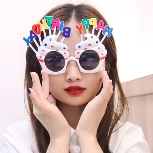 Net red birthday glasses funny party party dress up happy birthday glasses selfie photo props creative gifts