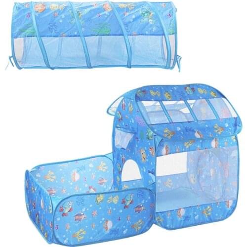 Children Tent Ball Pool Playhouse Kids Inflatable Pool Folded Play Tents Portable Kid Outdoor Game Ocean Ball Toy Birthday Gift
