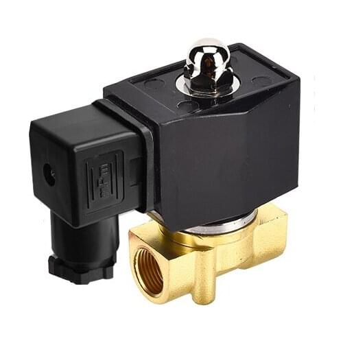 3/8" Brass Electric Solenoid Valve IP65 Waterproof Normally Closed Brass Solenoid Valve 24V 12V 220V 110V