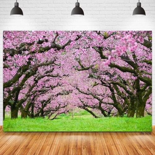 Spring Flowers Floral Garden Blossom Photo Studio Backdrops Grass Photography Backgrounds For Birthday Party Portrait Photocall