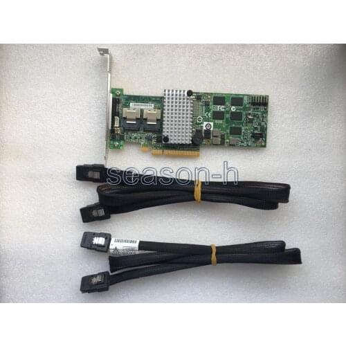 LSI00202 Megaraid SAS 9260-8i RAID controller+2PCS SFF-8087 to SFF-8087 cable