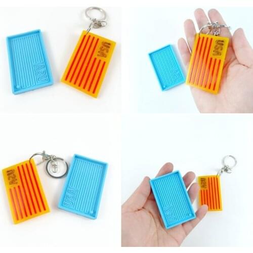 N7MF USA Flag Resin Mold American US Flag Keychain Pendant Mold Statue of Liberty Independence Silicone Resin Casting Molds