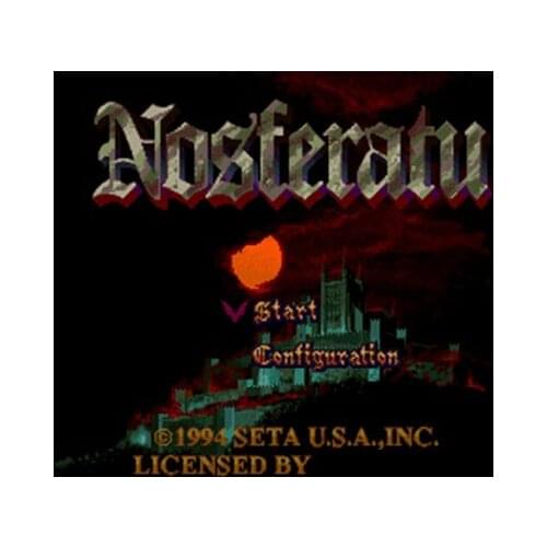 Nosferatu NTSC Version 16 Bit 46 Pin Big Gray Game Card For USA Game Players