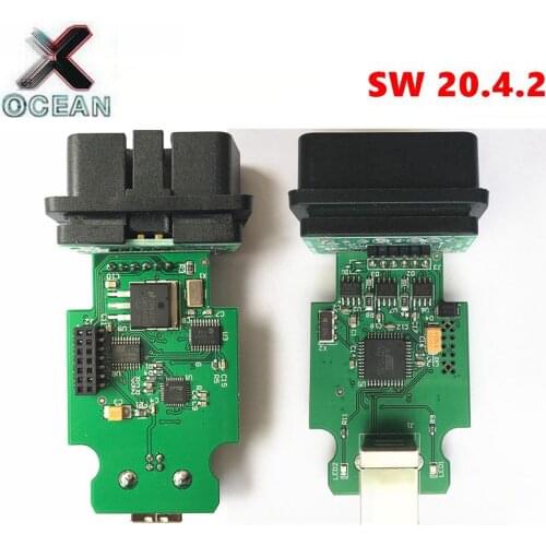 NEW 20.4 version USB Interface FW19.6.1 multi-language 2nd 20.4.2 green PCB MCP2515+ATMEGA162+FTDI FT232RQ+F16V8BQL+JM64RP+9241A