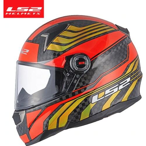 New Arriving LS2 FF396 CT2 12K carbon fiber motorcycle helmet full face LS2 helmet casco casque moto Upgrading of fog proof lens