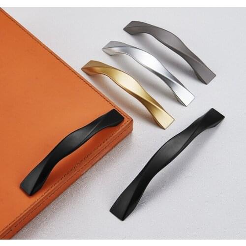 Simple Fashion Starry Gray Kitchen Cabinet Door Handles Zinc Alloy Drawer Pulls Wardrobe Door Knobs Furniture Hardware