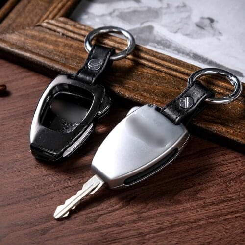 SHINEKA Key Chain Ring Shell Cover Case Frame for Jeep Wrangler JK 2008-2017 for Jeep Compass 2008-2015 Patriot 2011-2015