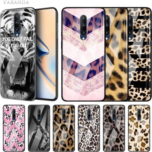 Tiger Leopard Print Glass Case For Nord 8 7 7T Pro 5G Tempered Carcasa One Plus 7Pro 7TPro Fundas Capa Phone Coque Covers