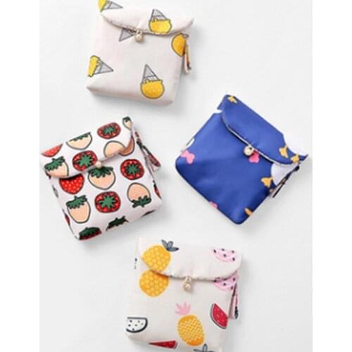 Tampon Storage Bag Sanitary Pad Pouch Women Napkin Towel Cosmetic Ladies Makeup Girls Tampon Holder Organizer