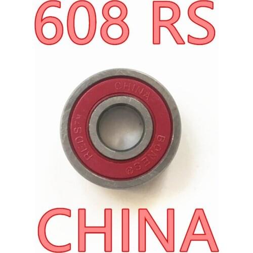 Rodamientos Thrust Bearing Red Free Shipping 608 Rs 8pcs/set Famous Brand 608rs Hoverboard Skate Shoes Bearing 2rs 8* 22*7mm