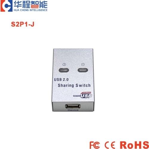 USB Auto 2.0 mini automatic print sharing device sharing Splitter 2 port converter Computer software switching one switch two