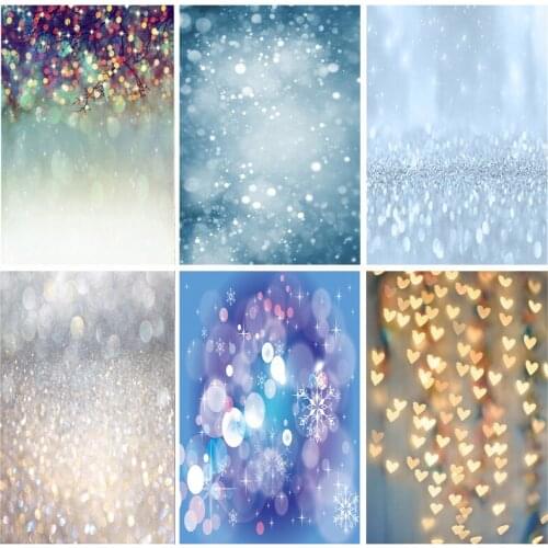 Vinyl Abstract Bokeh Photography Backdrops Glitter Facula Light Spot Floor Photo Background Studio Photocalls Props 1911 CXZM-12