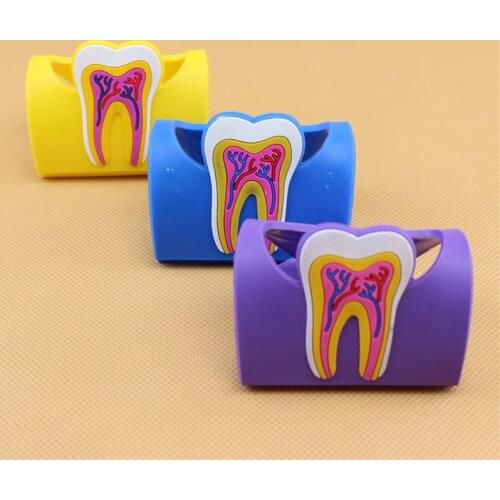 1pcs Cute Dental Card Holder Colorful Rubber Teeth Molar Shape Phone Card Name Storage Dsiaply Stand For Clinic Dentist Gift