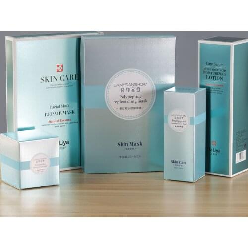 1000pcs Custom paper box cardboard box Lipstick Cosmetic Perfume Bottle Kraft Paper Box Essential Oil Packaging Box