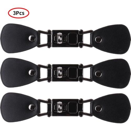 3Pcs Alloy Clasp Buckles Leather Strap Sweater Shawl Buckle Pin Cardigan Clip Hooks Poncho Fastener Buttons DIY Sewing Accessory