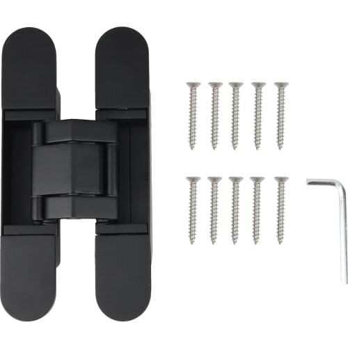 3D Adjustable Concealed Wood Door Mute Cross Hinge Adjustable Concealed Gate Self Closing Heavy Duty Hinges