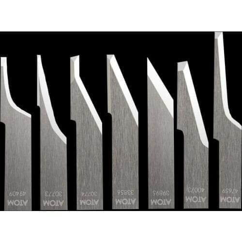 5PCS ATOM Tungsten Steel Vibrating Knife Oscillating Blade CNC Cutter Leather Foam 30773 33856 39999 40073 46251 47659 49409